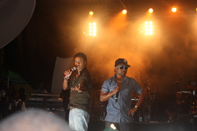 Shaggy and Rayvon on stage at the Tusker Lager All Stars Concert in Nairobi Kenya © Tusker Lager