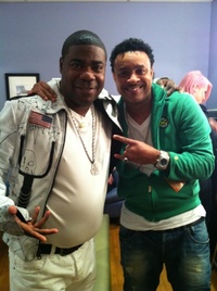 Tracy Morgan and Shaggy backstage on The Tonight Show with Jay Leno on NBC